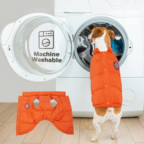 Kuoser Winter Dog Vest Quilted Windproof Puffer Jacket..orange..large..(NWT) - Picture 6 of 7